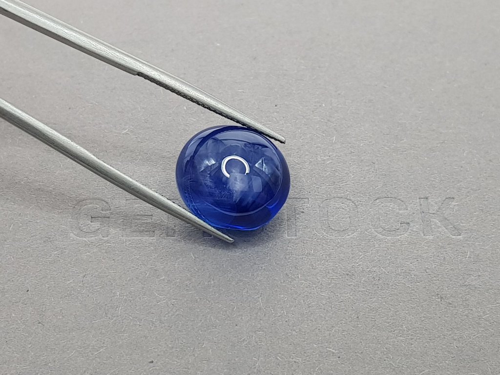 Large untreated Royal Blue star sapphire 22.14 ct, Sri Lanka, GRS Image №9