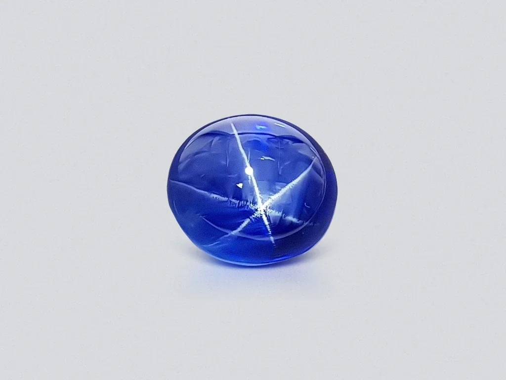 Large untreated Royal Blue star sapphire 22.14 ct, Sri Lanka, GRS Image №1
