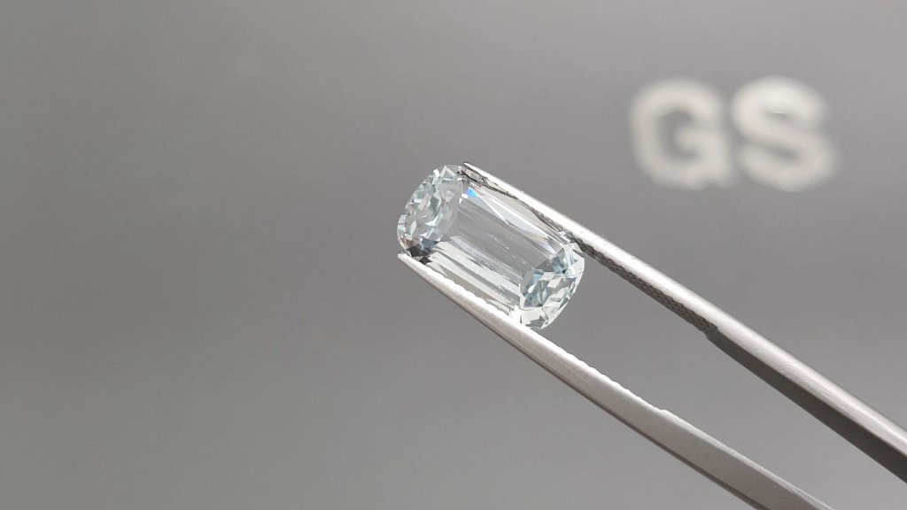 Cushion cut aquamarine 4.23 carats, Nigeria Image №3