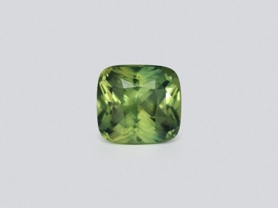 Unheated cushion cut green sapphire 2.57 carats, Madagascar  photo
