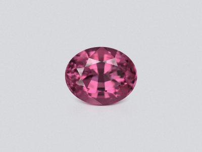 Purple spinel in oval cut 2.56 carats, Tanzania photo