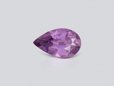 Unheated purple sapphire pear shaped 0.95 carats, Madagascar  photo