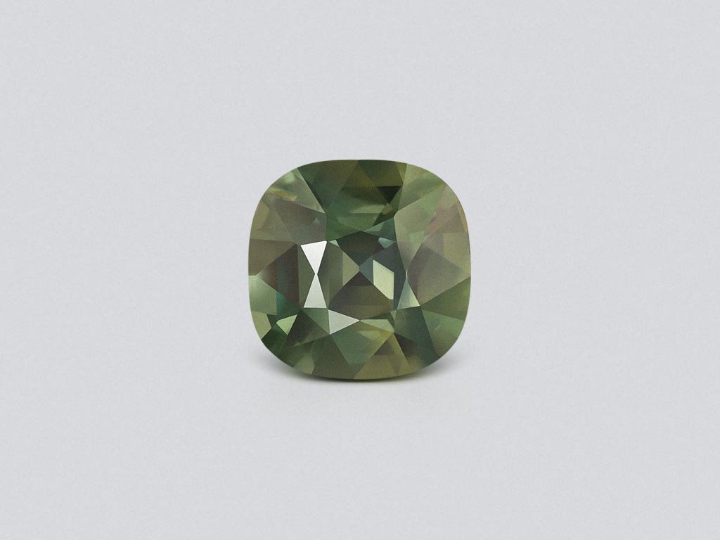 Unheated green sapphire in cushion cut 2.13 carats, Madagascar Image №1