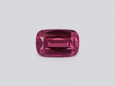 Rhodolite garnet cushion cut 2.46 carats, Tanzania photo