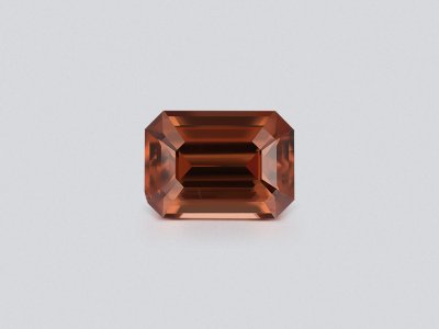Brown zircon octagon cut 7.63 carats, Tanzania photo