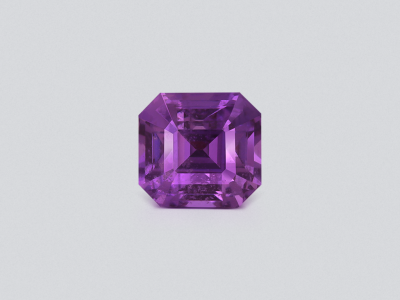 Unheated purple sapphire octagon cut 2.12 carats, Sri Lanka photo