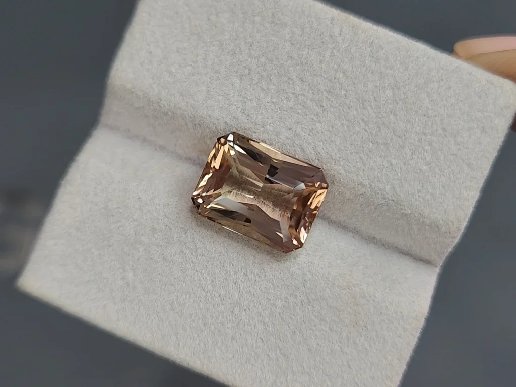 Orange tourmaline radiant cut 7.35 carats,  Africa Image №4