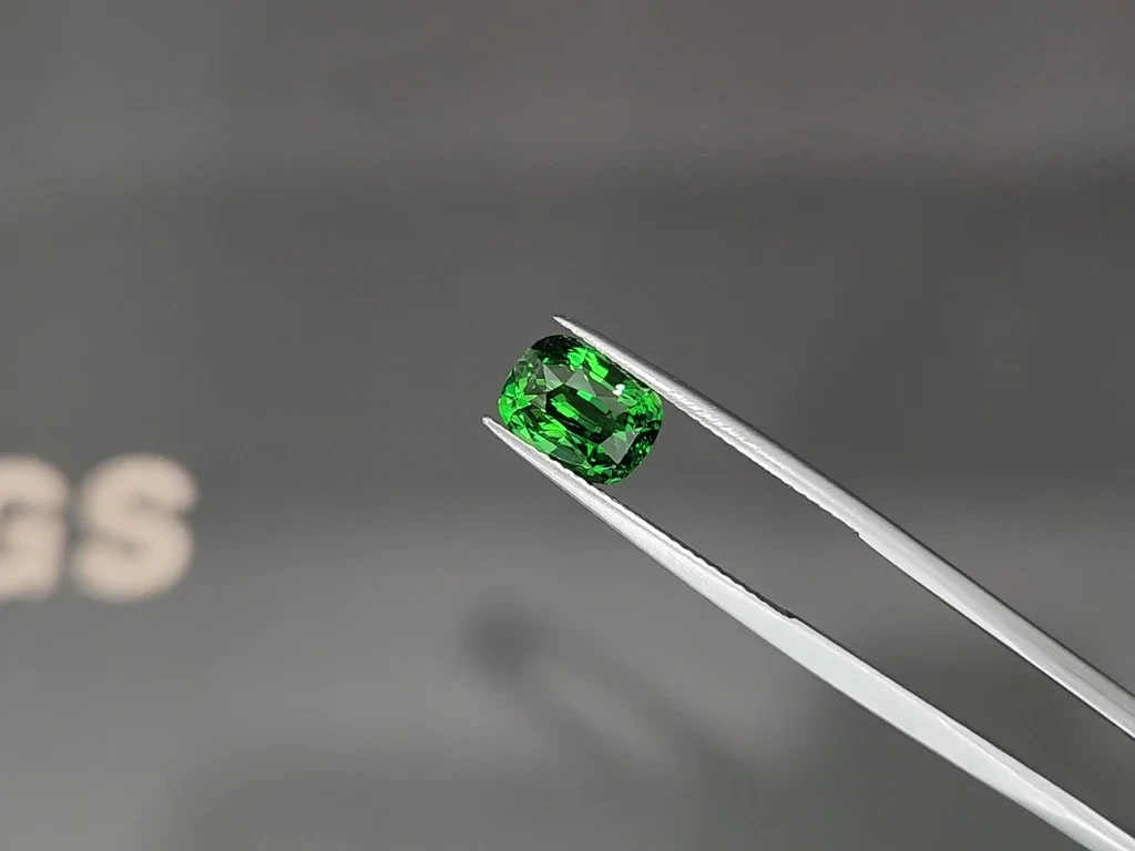 Tsavorite garnet cushion cut 3.04 carats, Africa Image №3