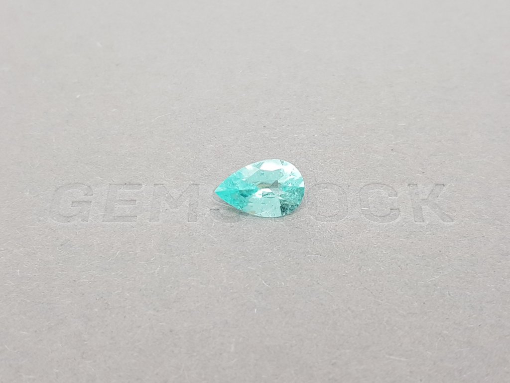 Paraiba, light blue pear cut 1.66 ct, Mozambique, GIA Image №1