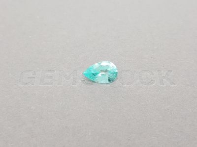 Paraiba, light blue pear cut 1.66 ct, Mozambique, GIA photo
