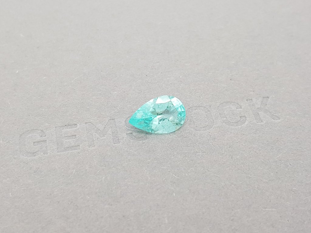 Paraiba, light blue pear cut 1.66 ct, Mozambique, GIA Image №2