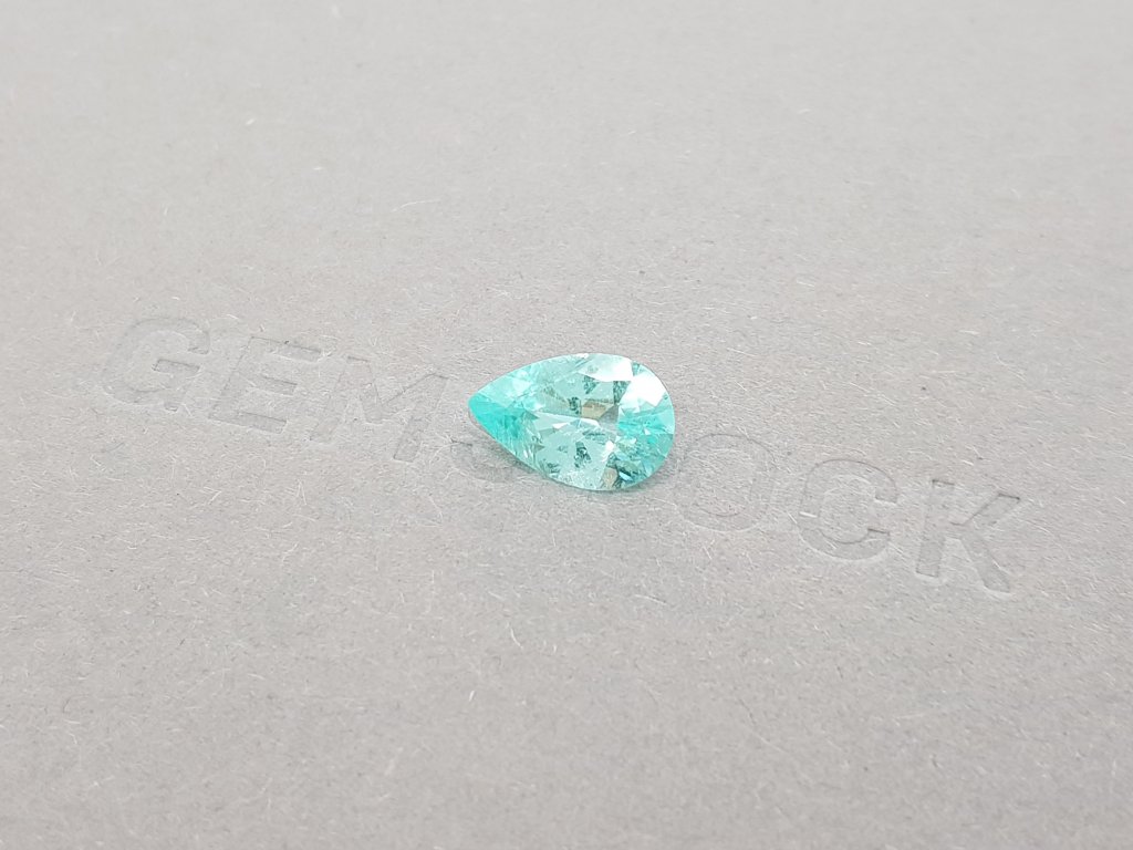 Paraiba, light blue pear cut 1.66 ct, Mozambique, GIA Image №3