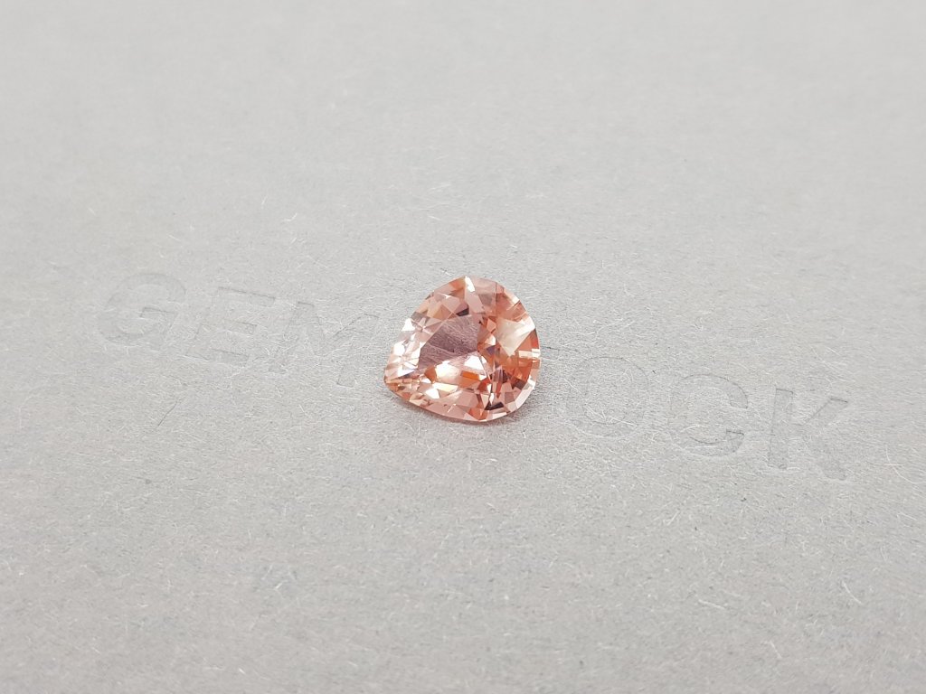 Light pink tourmaline 2.97 ct pear cut Image №2