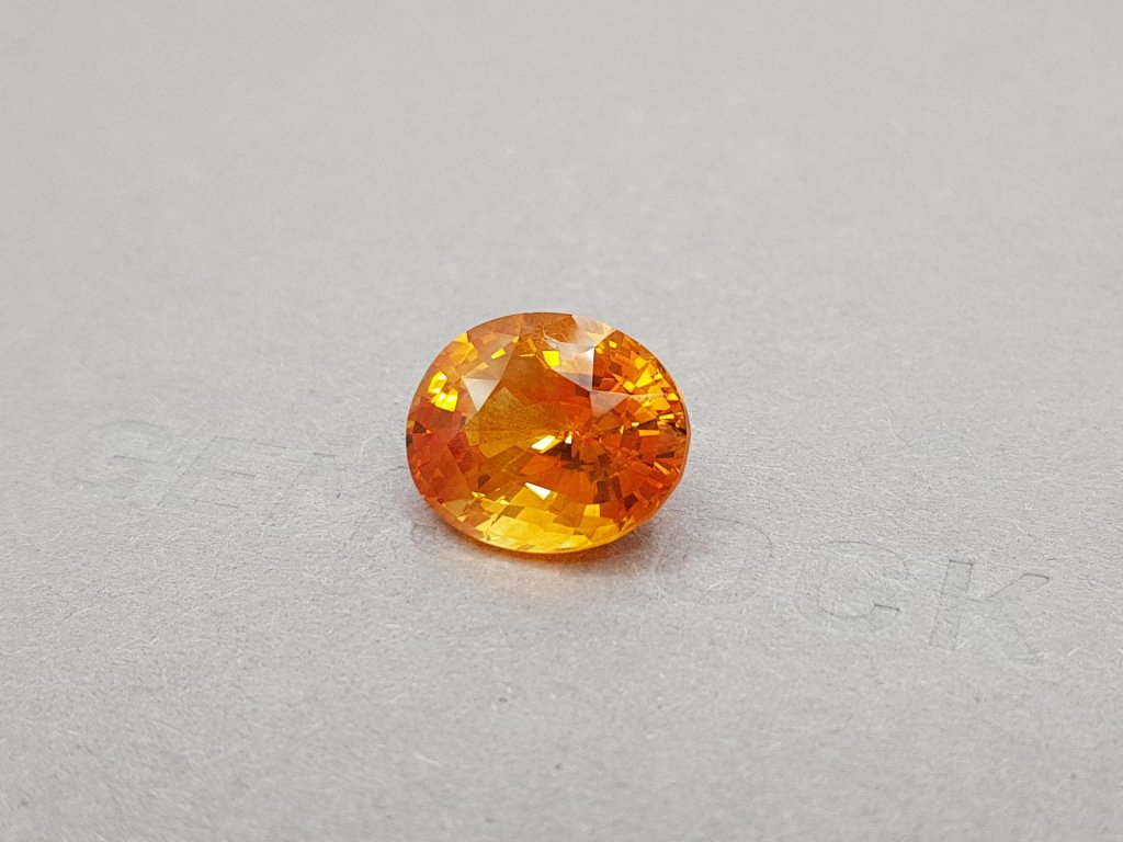 Bright Orange Fanta Sapphire 11.04 ct Image №3