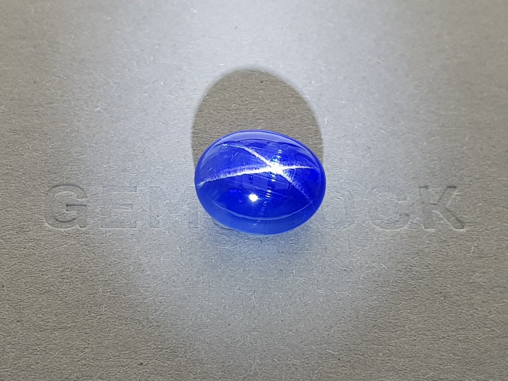 Royal Blue star sapphire untreated 19.17 ct, Sri Lanka, GRS Image №2