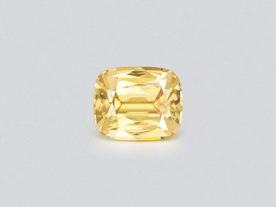 Golden yellow natural zircon in cushion cut 4.25 carats, Sri Lanka photo