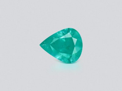 Greenish-blue Paraiba tourmaline in pear cut 1.27 carats, Mozambique photo