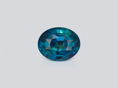 Unheated Teal sapphire in oval 2.62 carats, Madagascar photo