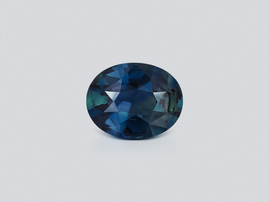 Unheated Teal sapphire oval cut  2.04 carats, Madagascar Image №1