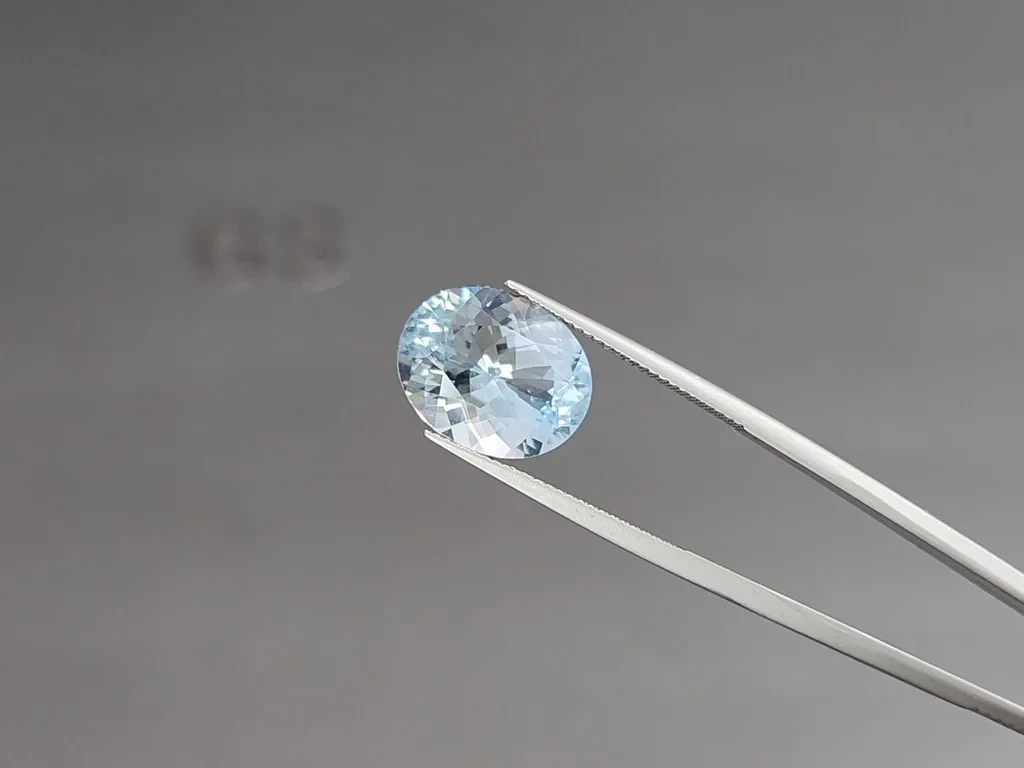 Aquamarine oval cut 7.03 carats, Madagascar Image №3