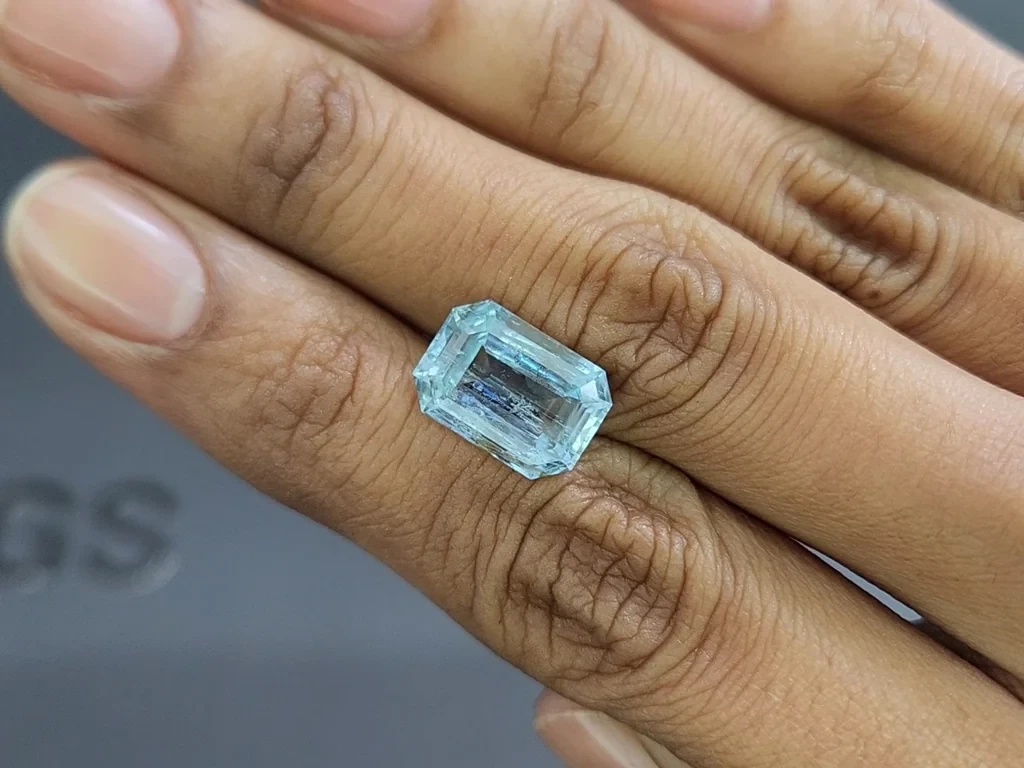 Aquamarine octagon cut 4.67 carats, Madagascar  Image №2