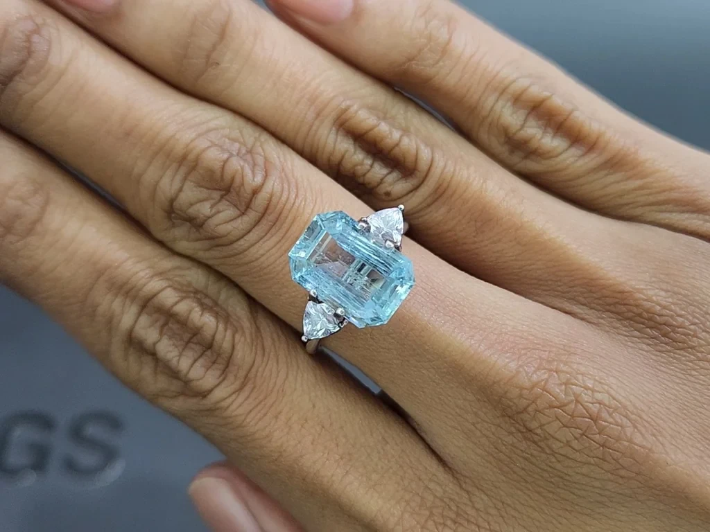Aquamarine octagon cut 4.67 carats, Madagascar  Image №5
