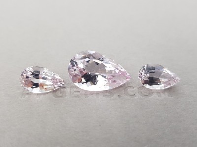 Nigerian morganite set 12.74 ct photo