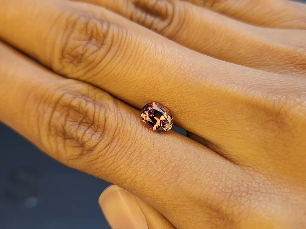 Garnet color change effect oval cut 1.48 carats, Tanzania Image №3