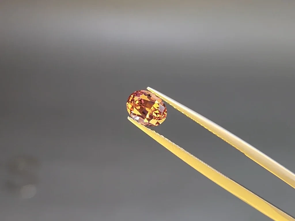 Garnet color change effect oval cut 1.48 carats, Tanzania Image №5