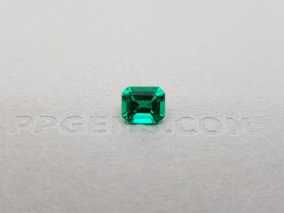Colombian intense Muzo Green emerald 1.29 ct, GRS photo