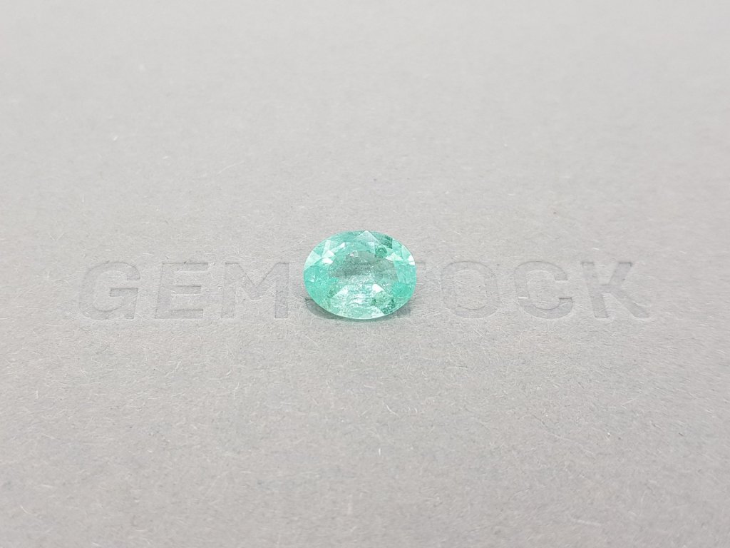 Blue-green Paraiba tourmaline, oval cut 1.95 ct, Mozambique, GIA Image №1