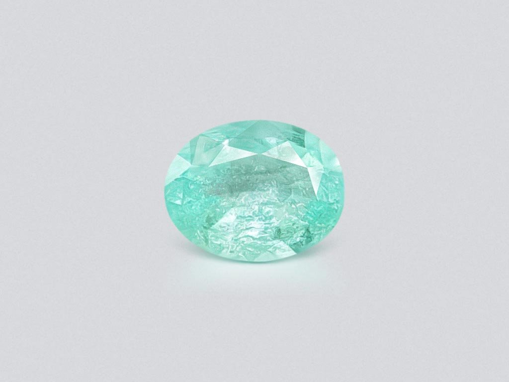 Blue-green Paraiba tourmaline, oval cut 1.95 ct, Mozambique, GIA Image №1