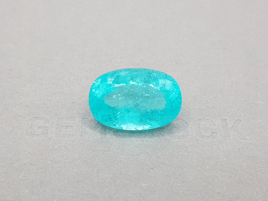 Rare large neon blue tourmaline Paraiba 22.84 ct Image №1