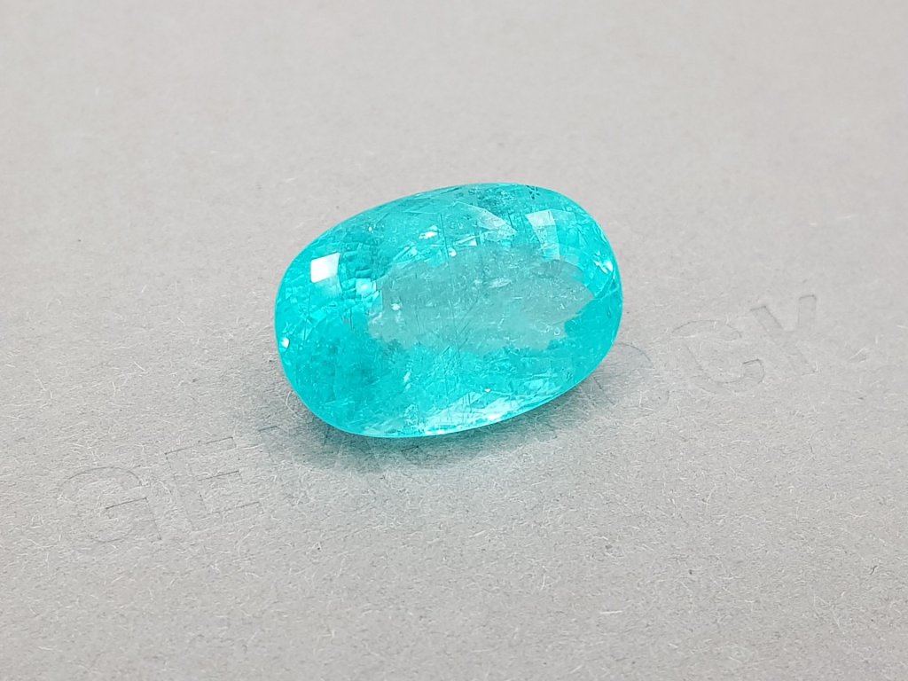 Rare large neon blue tourmaline Paraiba 22.84 ct Image №2