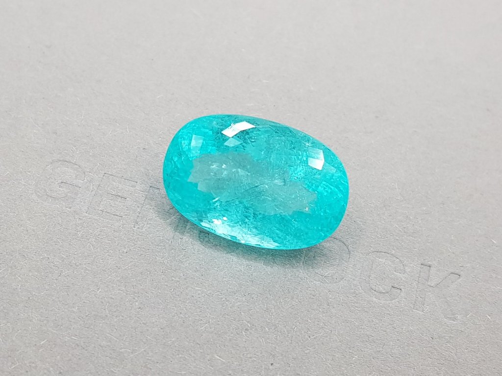 Rare large neon blue tourmaline Paraiba 22.84 ct Image №3