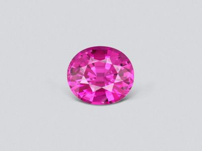 Vibrant pink rubellite 5.24 carats in oval cut, Africa photo