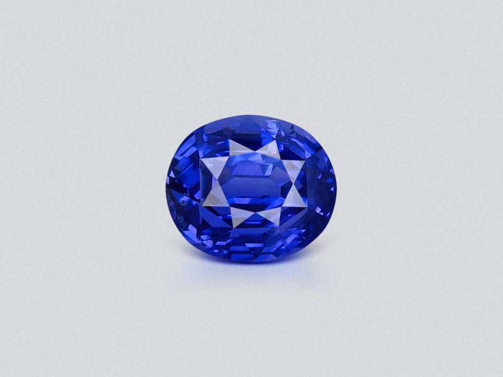 Unheated color change blue to violet sapphire in oval cut 10.14 carat, Sri Lanka Image №2