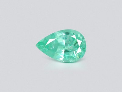 Neon greenish-blue Paraiba tourmaline in pear cut 2.14 carats, Mozambique  photo