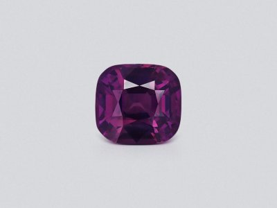Unheated purple sapphire with silk effect in cushion cut 6.01 carats, Sri Lanka photo