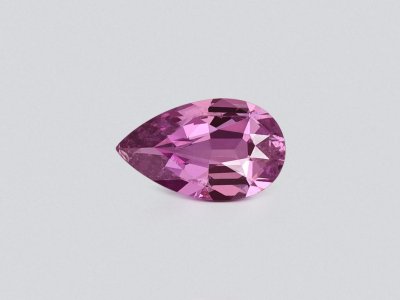 Unheated purple sapphire pear-cut  0.89 carats, Madagascar photo