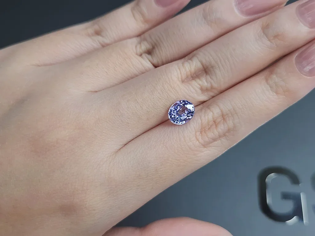 Lavender spinel in oval cut 2.05 carats, Burma Image №2