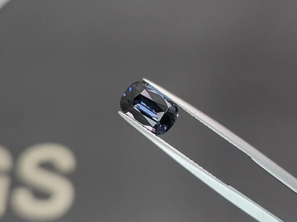 Blue spinel in cushion cut 2.26 carats, Tanzania Image №3