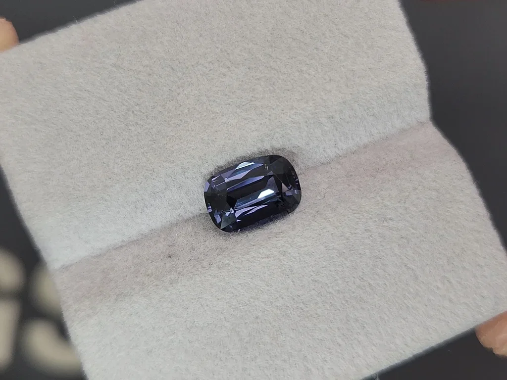Blue spinel in cushion cut 2.26 carats, Tanzania Image №4