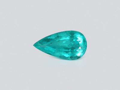 Neon blue Paraiba tourmaline in pear cut  5.45 carats, Nigeria photo