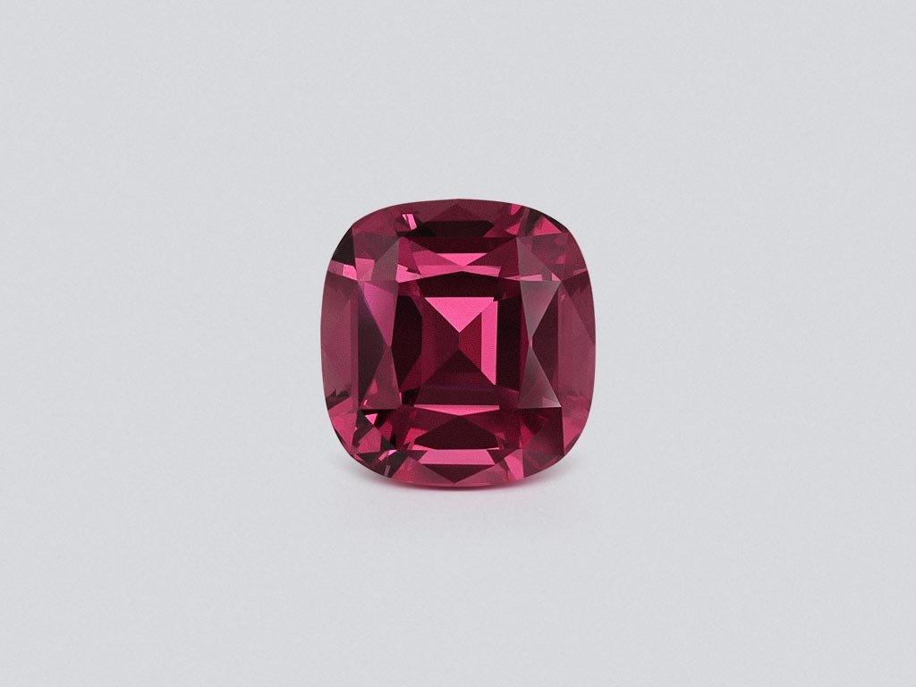 Rhodolite garnet cushion cut 2.43 carats, Tanzania Image №1