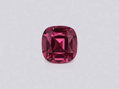 Rhodolite garnet cushion cut 2.43 carats, Tanzania photo