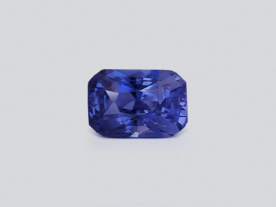 Unheated blue sapphire radiant cut 3.52 carats, Sri Lanka photo
