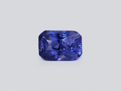 Unheated blue sapphire radiant cut 3.52 carats, Sri Lanka photo