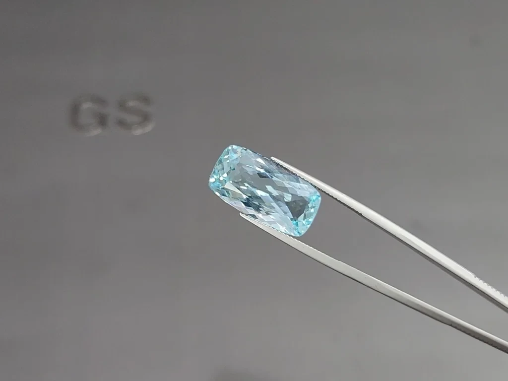 Aquamarine cushion cut 12.54 carats, Madagascar Image №3
