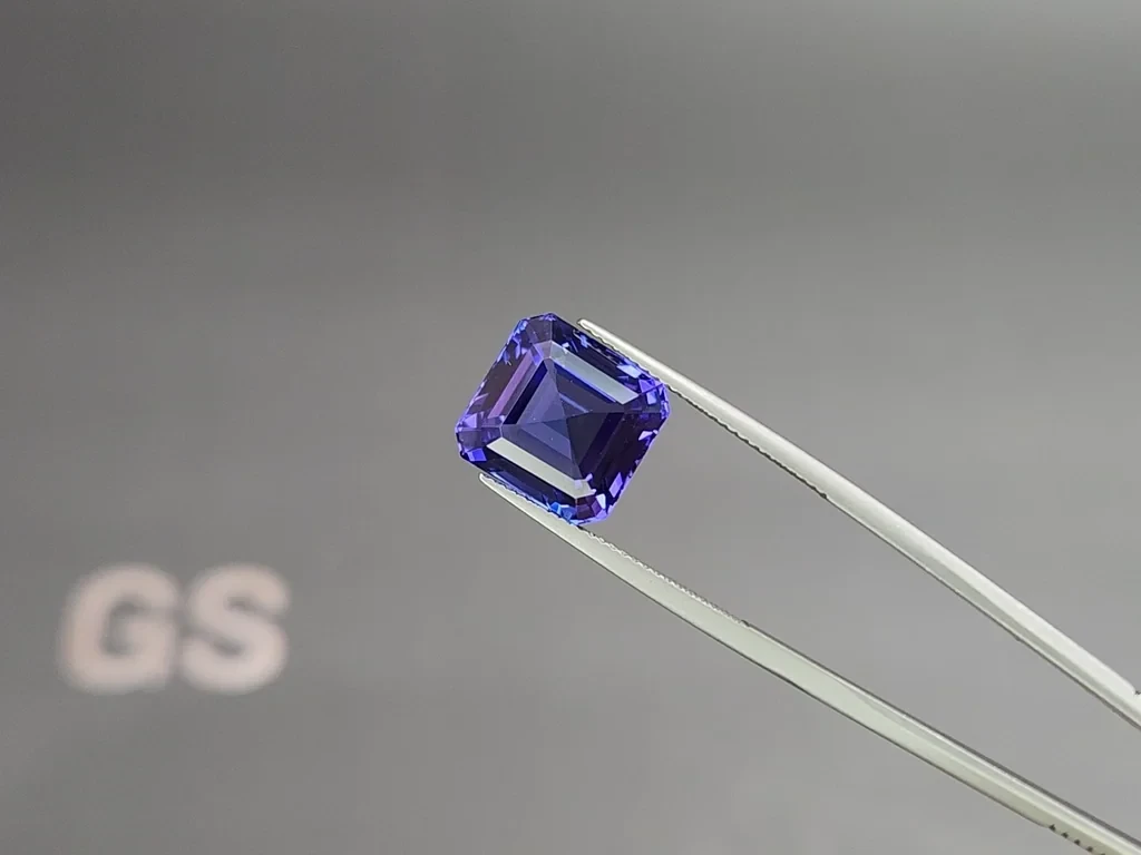 Tanzanite asscher cut 9.60 carats, Tanzania Image №3